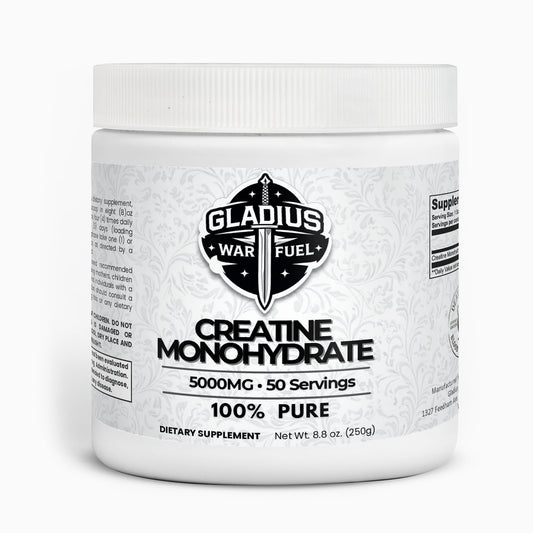 Gladius Warfuel Creatine Monohydrate – 5000mg | 50 Servings  (250g)
