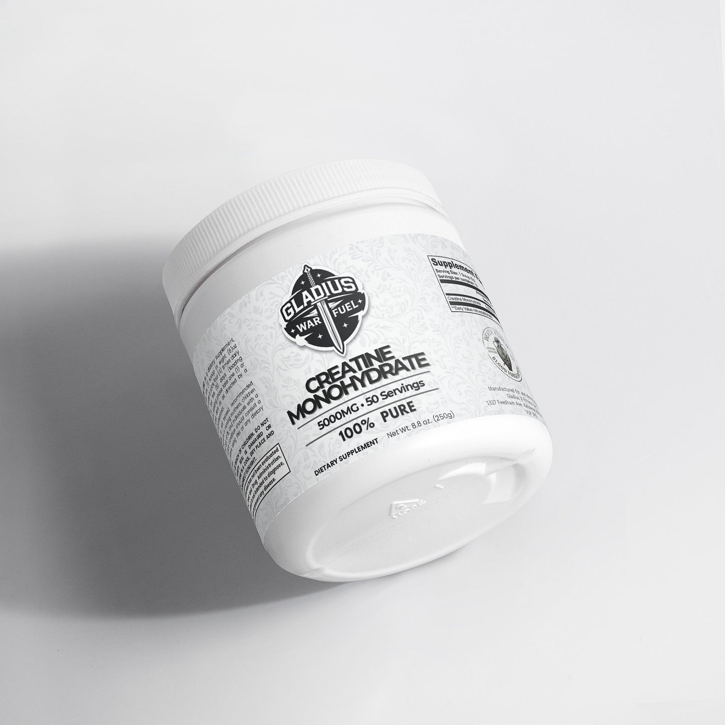 Gladius Warfuel Creatine Monohydrate – 5000mg | 50 Servings  (250g)
